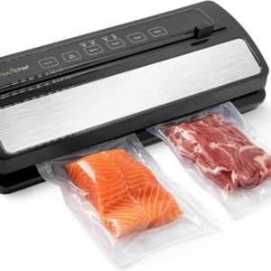 Vacuum Sealer for Food – Automatic Electric Air Sealing Preserver System with Gentle and Normal Modes