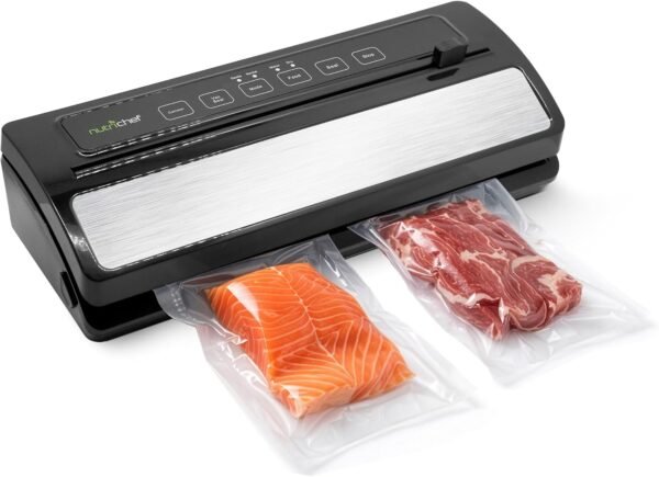 Vacuum Sealer for Food - Automatic Electric Air Sealing Preserver System with Gentle and Normal Modes