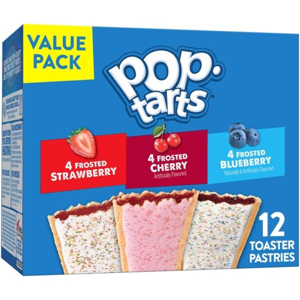 Pop-Tarts Toaster Pastries, Breakfast Foods, Kids Snacks, Variety Pack (12 Pop-Tarts)